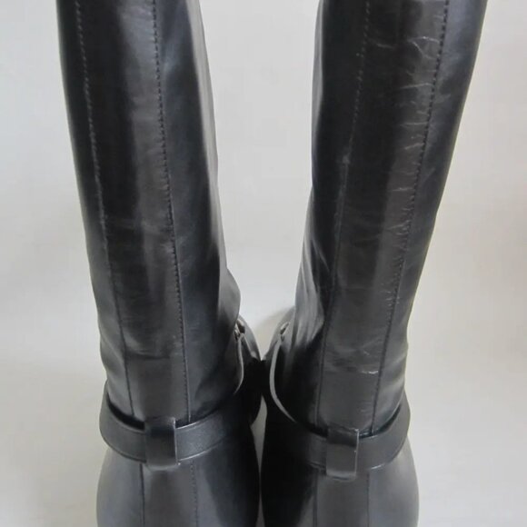 NEW DEADSTOCK with BOX Gucci Black Leather Horsebit Boots main image 4